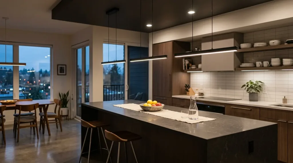 1. Sleek LED Pendant Lights for a Modern Look