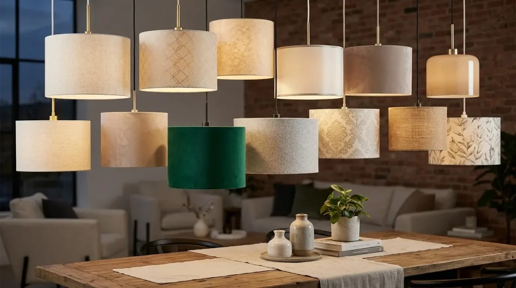 13. Classy Drum Light Shades for a Soft Glow
