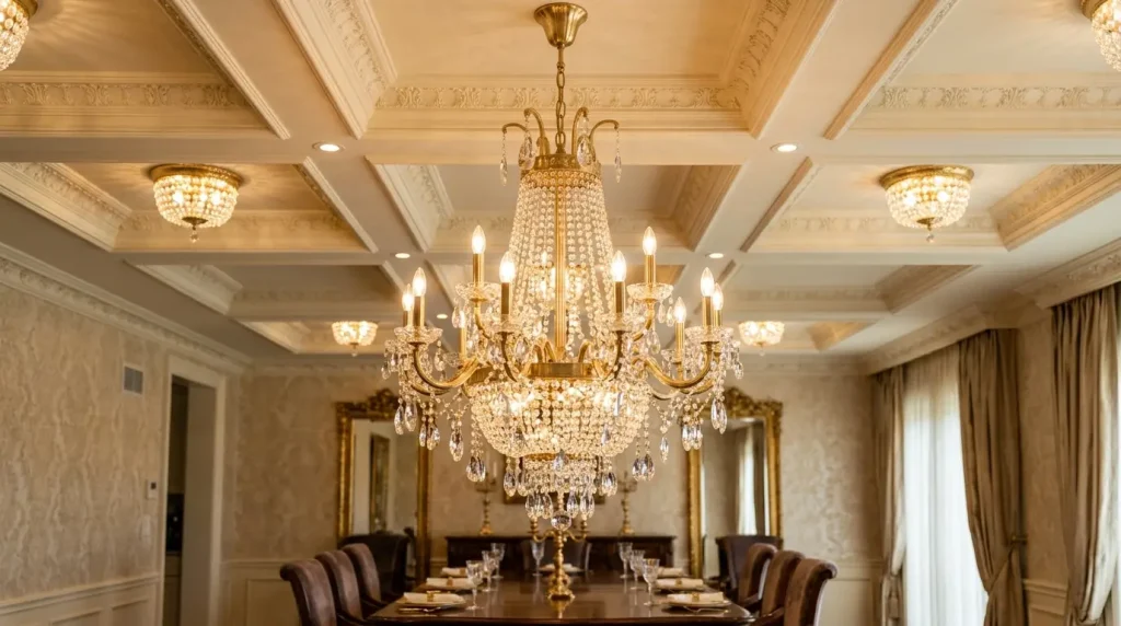 18. Luxe Gold Ceiling Lights for an Opulent Touch