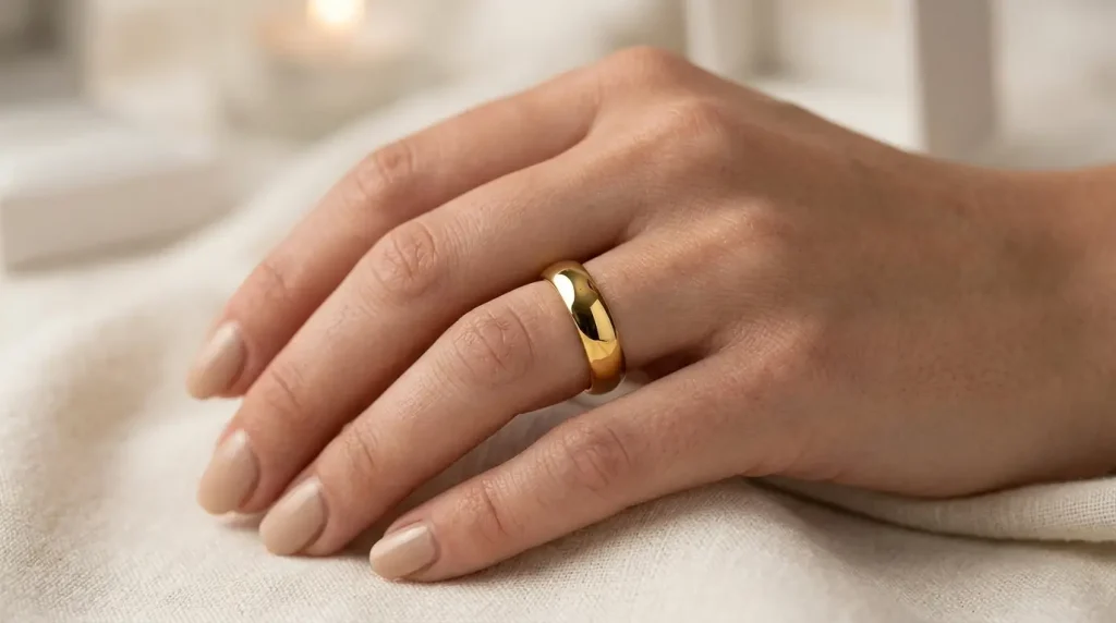 2. Gold-Plated Tungsten Band
