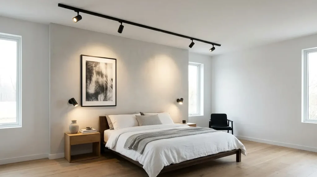 25. Minimalist Track Lighting for a Sleek Look