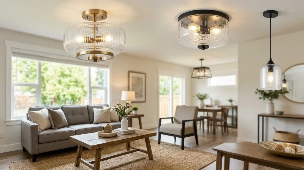 28. Affordable Glass Ceiling Lights for Clarity and Style