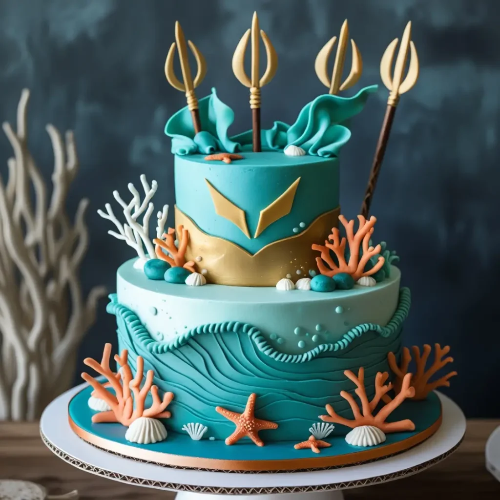 Aquaman Ocean Cake