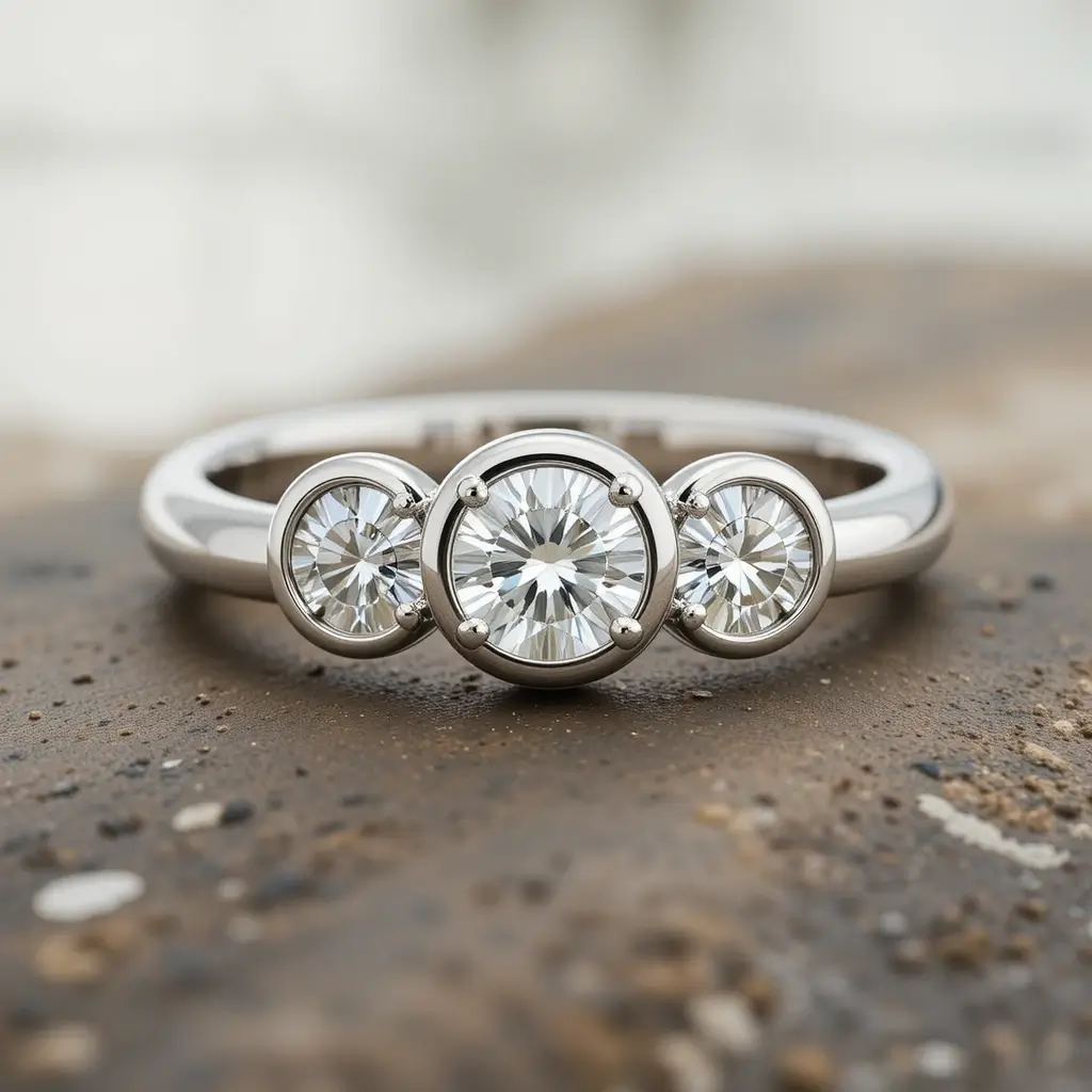 Bezel-Set Diamond Band