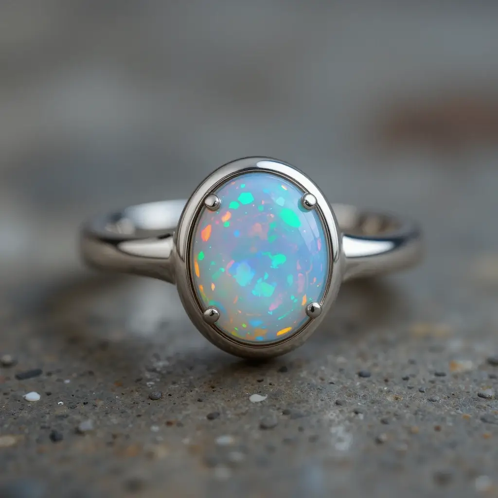 Bezel Set Wedding Band with Pavé Diamonds