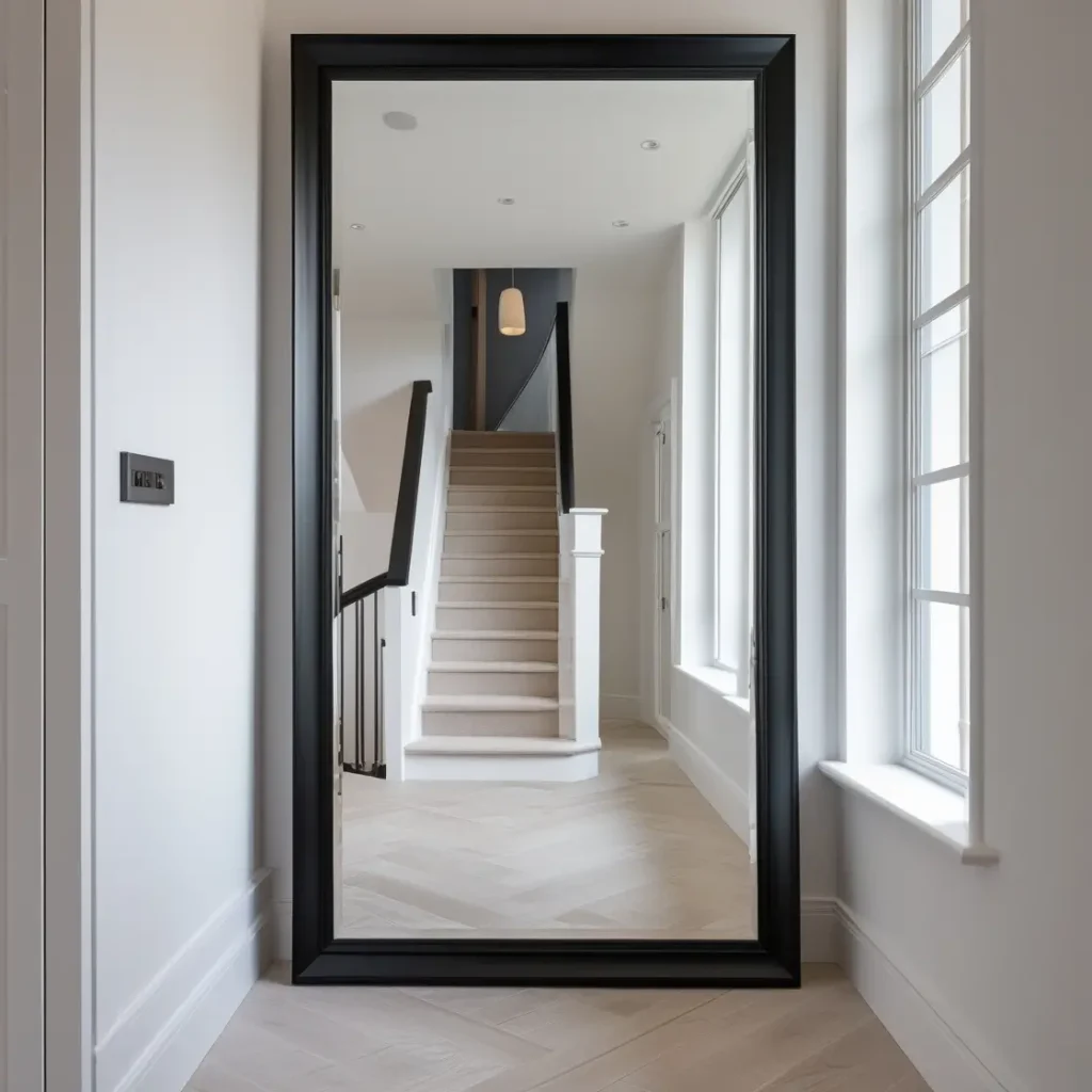 Black-Framed Mirror for Modern Drama