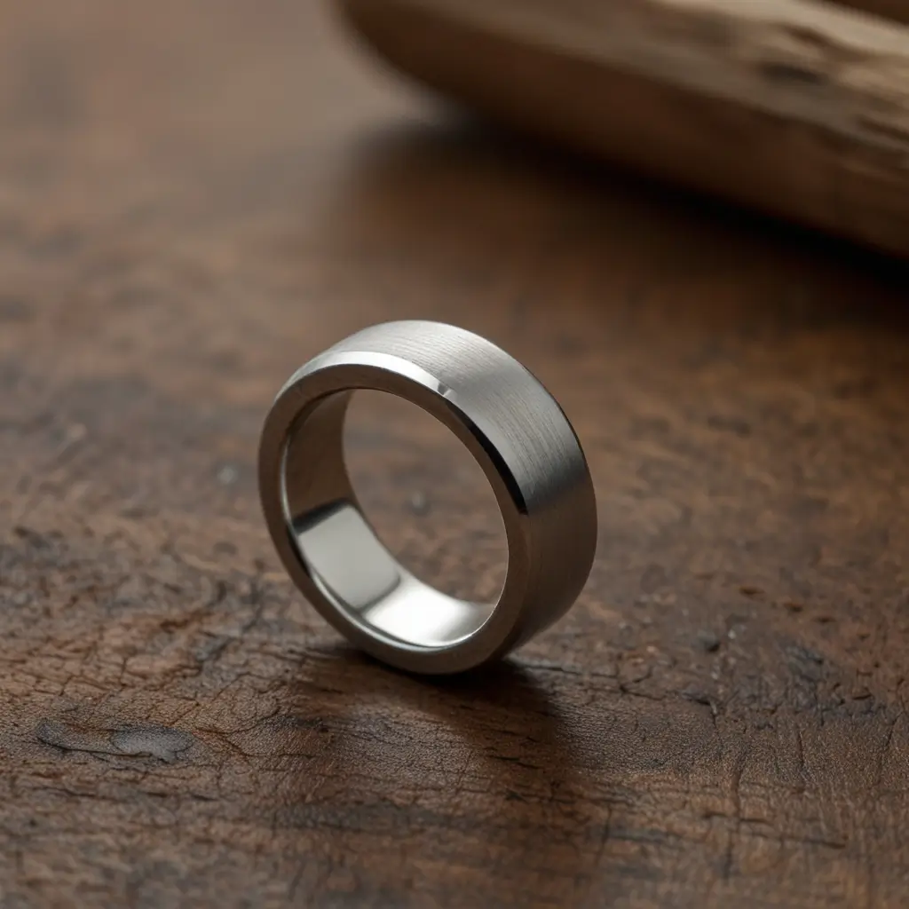 Classic Silver Band with Matte Finish
