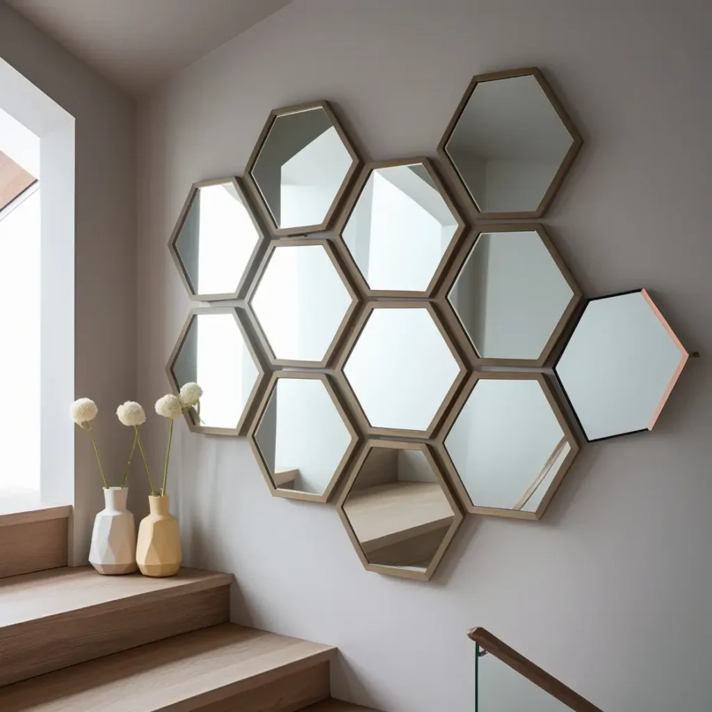 Cluster of Hexagon Mirrors for a Geometric Statement