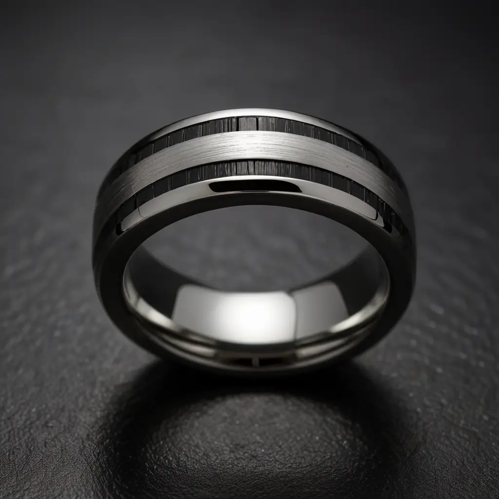 Cobalt Chrome Wedding Band