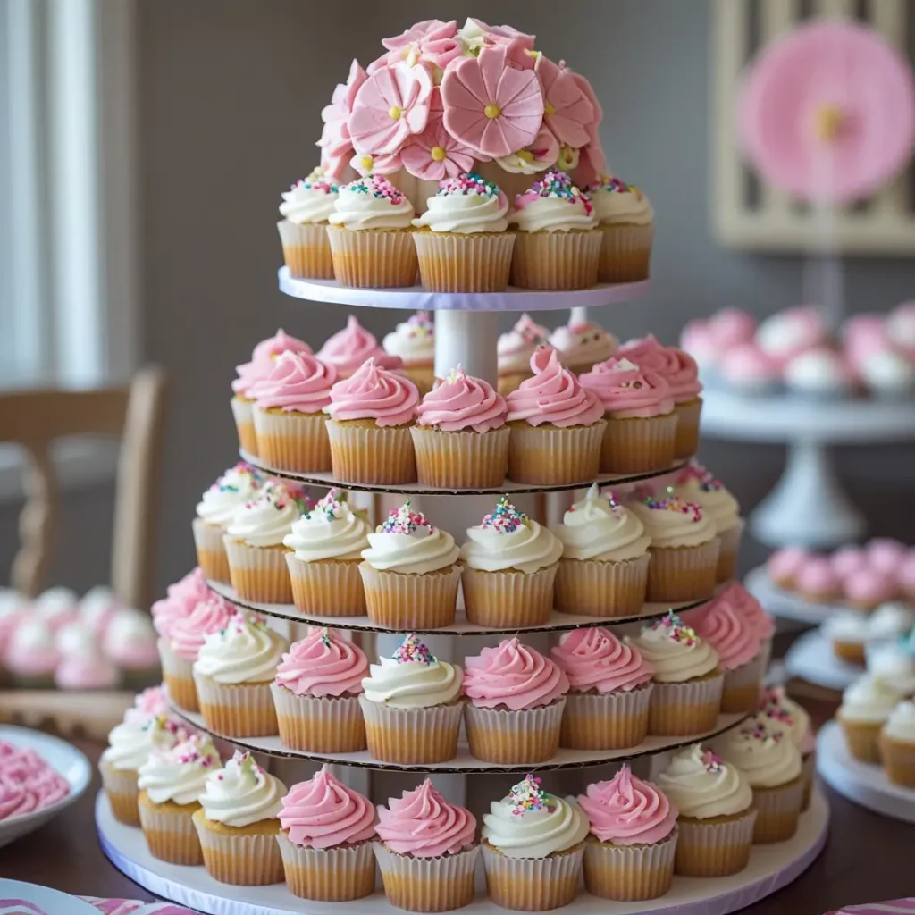 Cupcake Tower Cake