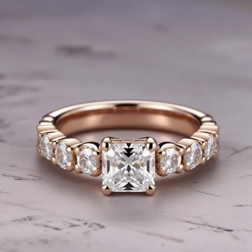Cushion-Cut Diamond Band