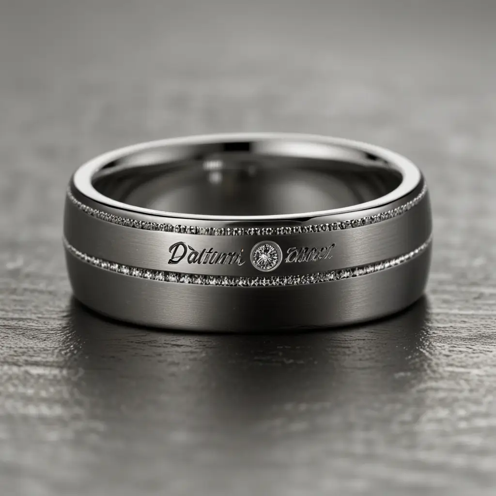 Custom Engraved Platinum Band