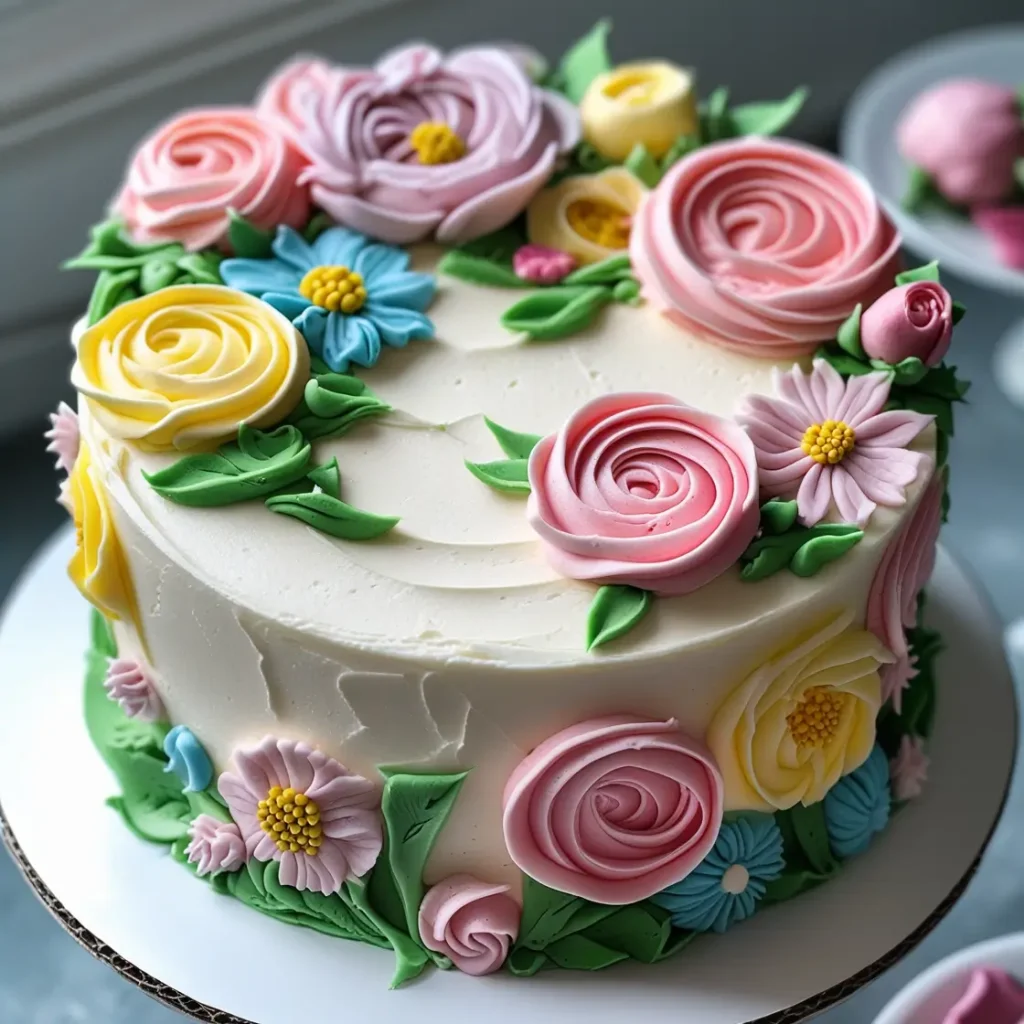 Floral Buttercream Cake