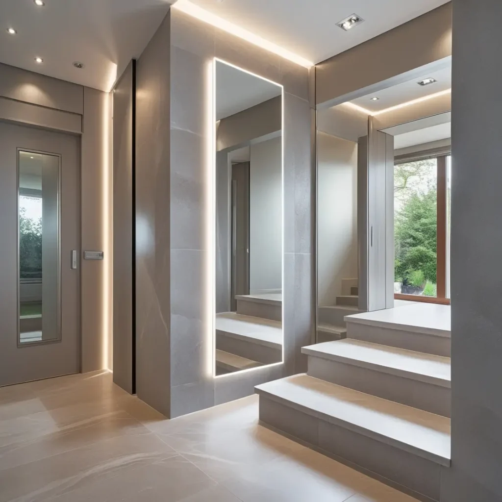 Frameless Mirror for Seamless Sophistication