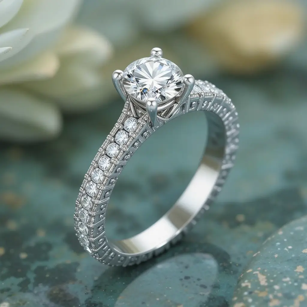 French-Set Diamond Band