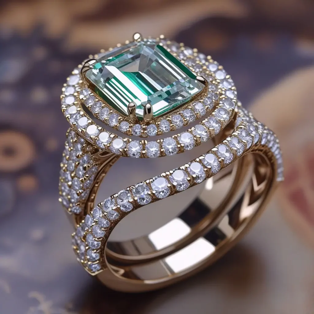 Halo Diamond Band