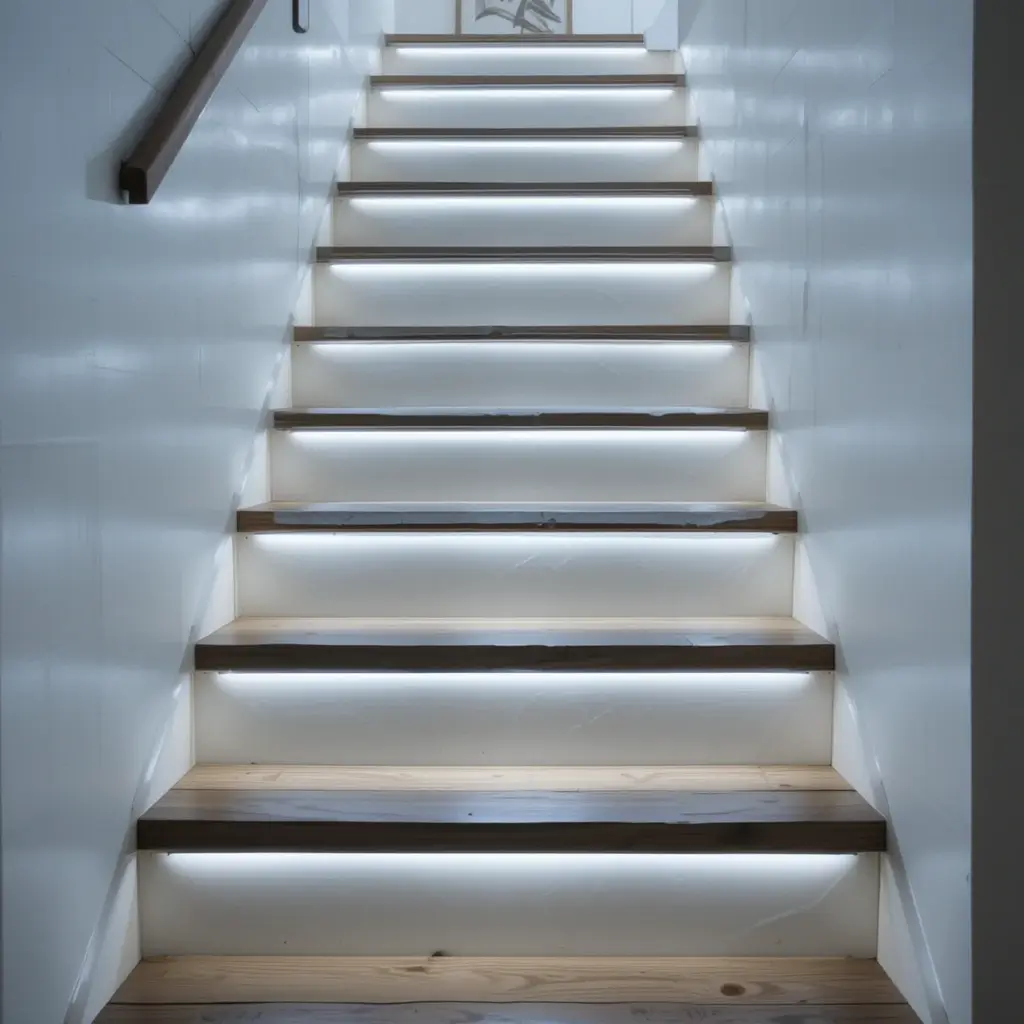 LED Stair Lights for a Sleek, Modern Look