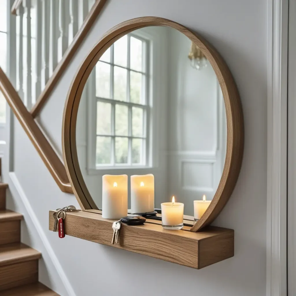 Mirror with Shelf Combo for Style and Function