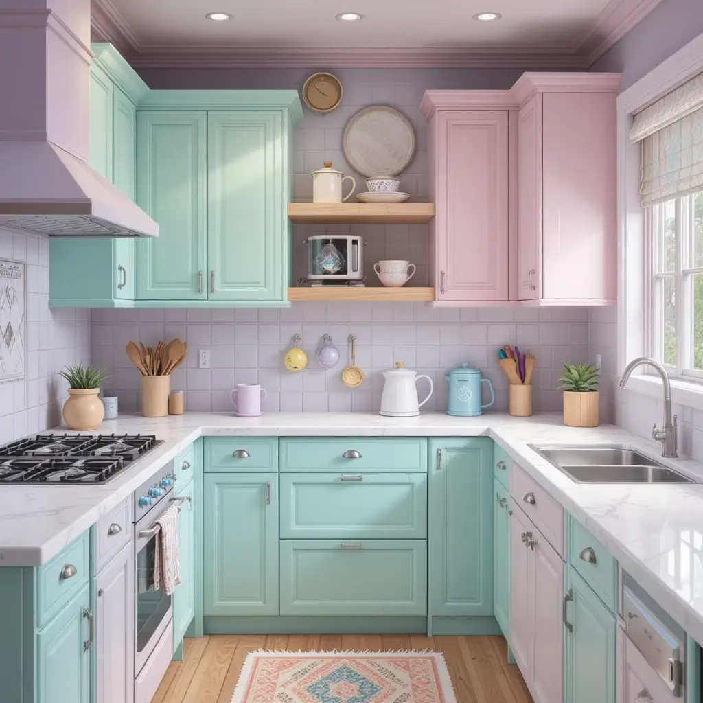 Pastel Color Palette Kitchen