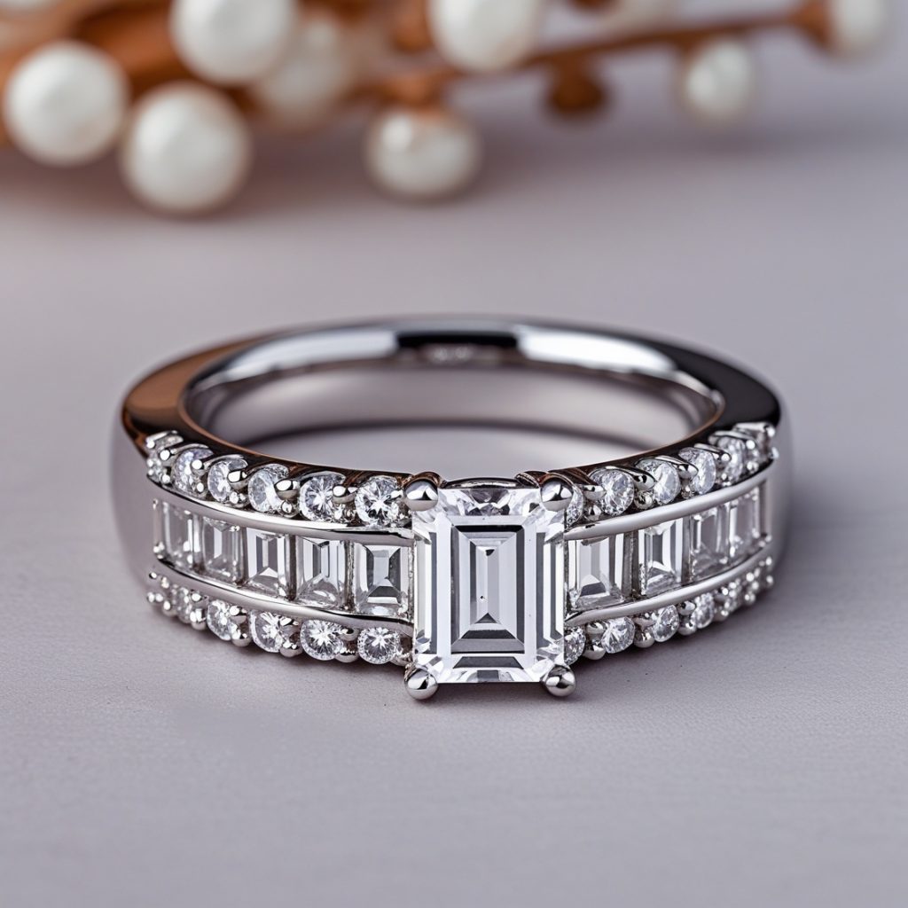 Platinum Channel Set Band