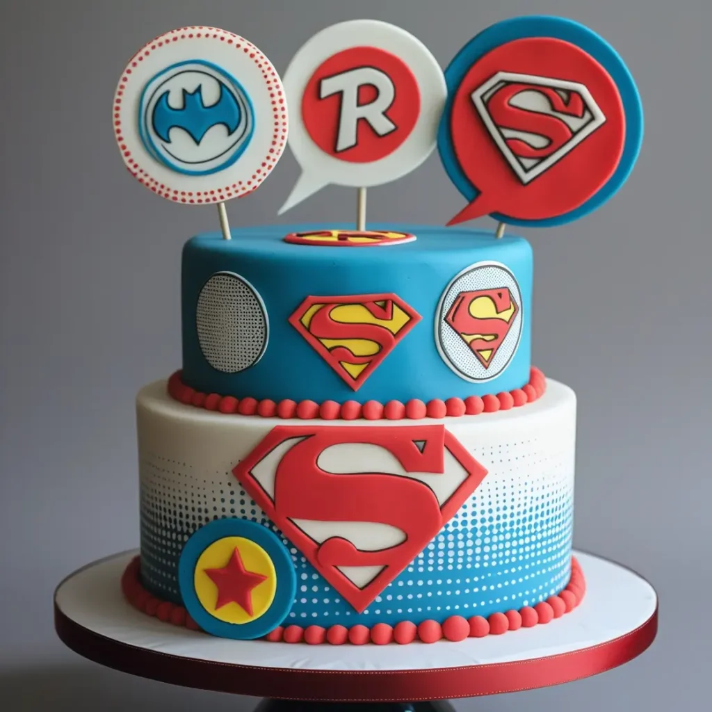 Retro Superhero Cake