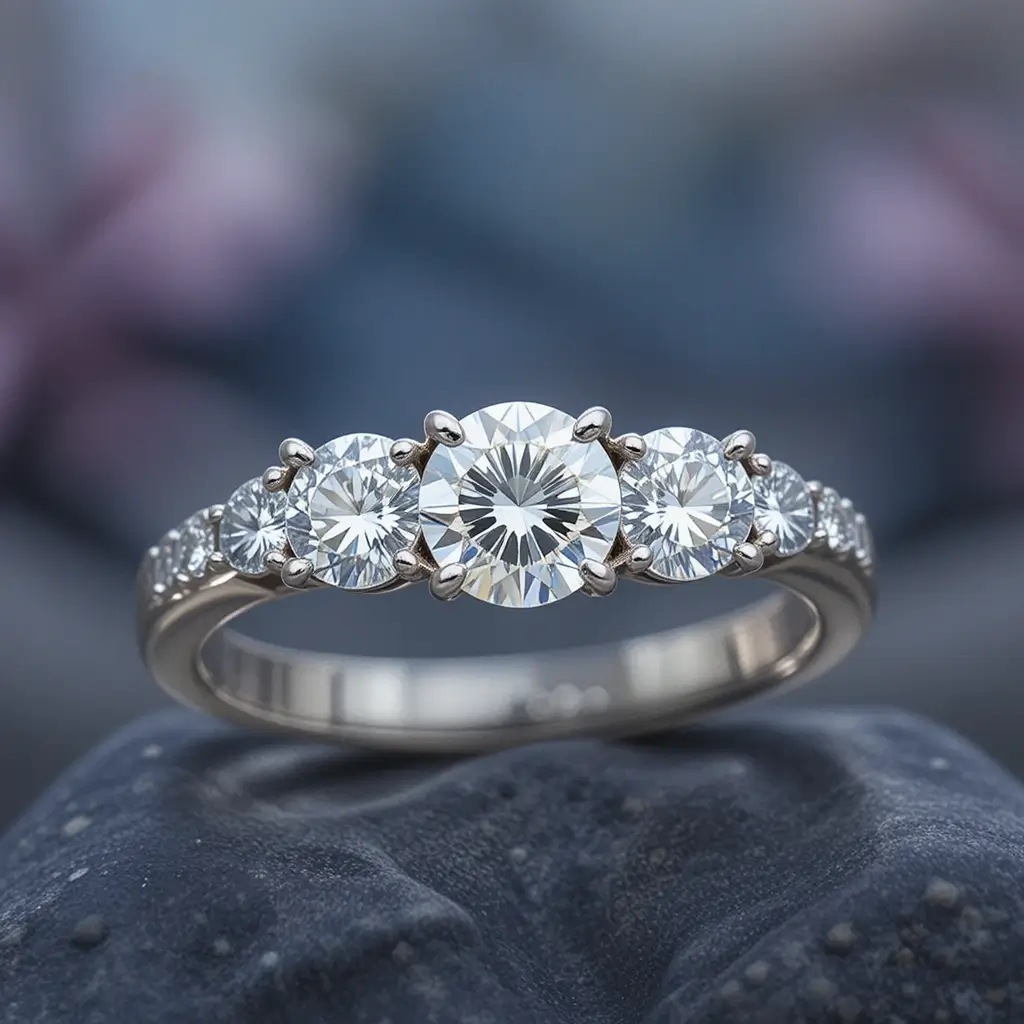 Rose Cut Diamond Band