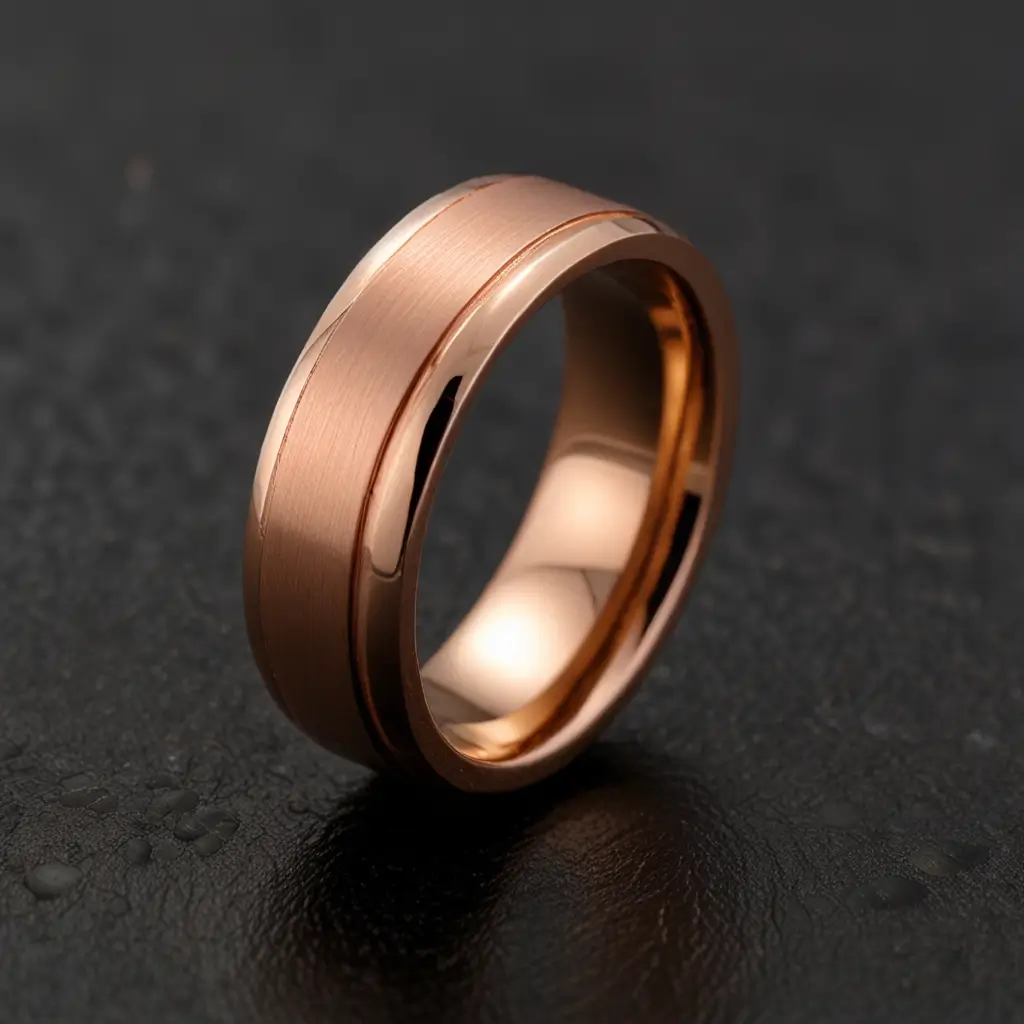 Rose Gold Comfort Fit Band