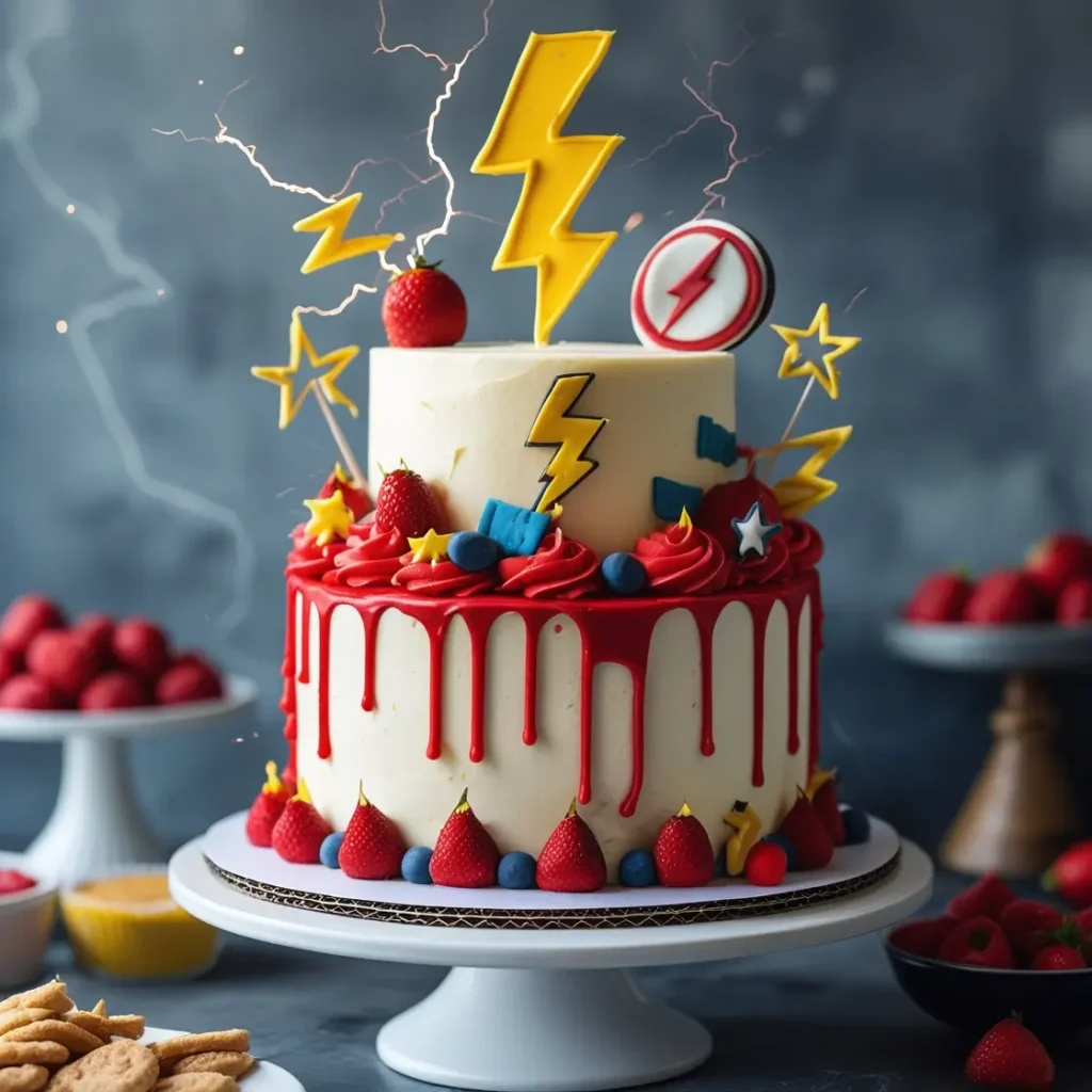 Shazam Lightning Cake