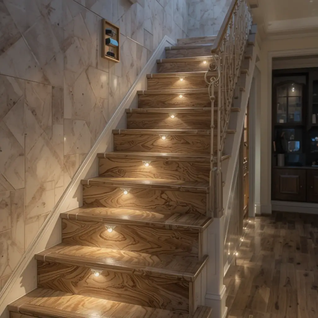 Staircase Step Lighting for a Unique Look
