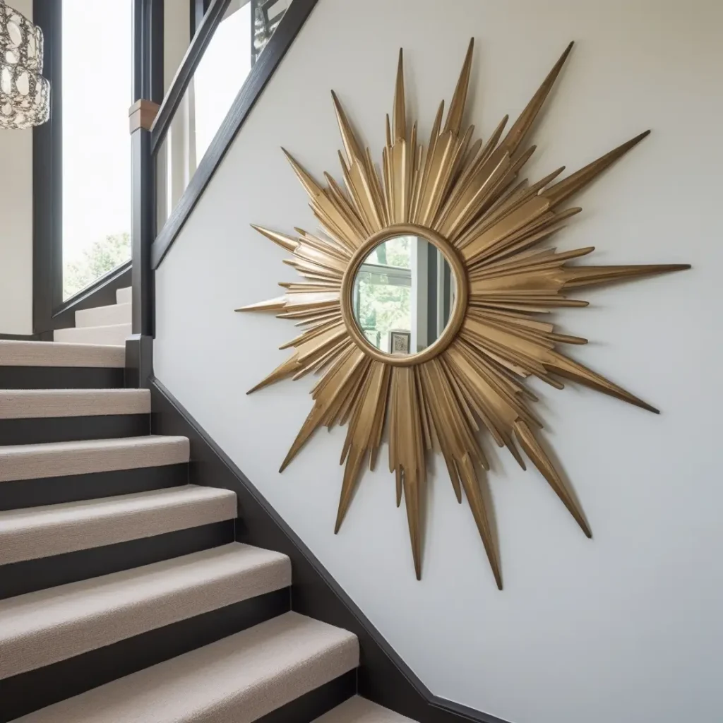 Sunburst Mirror for a Mid-Century Accent