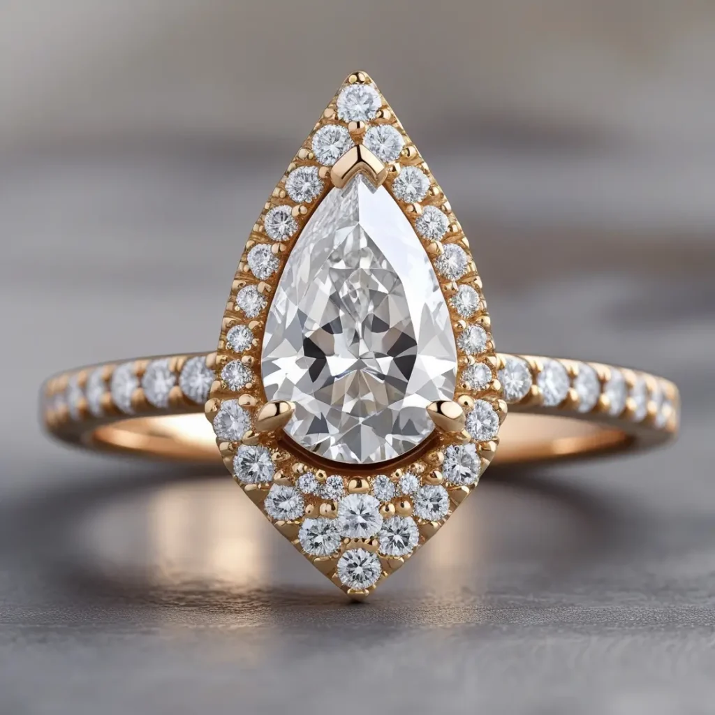Tapered Band with Diamonds