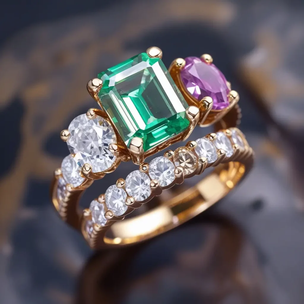 Three-Stone Wedding Band