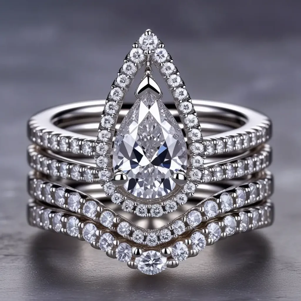 Triple-Row Diamond Band