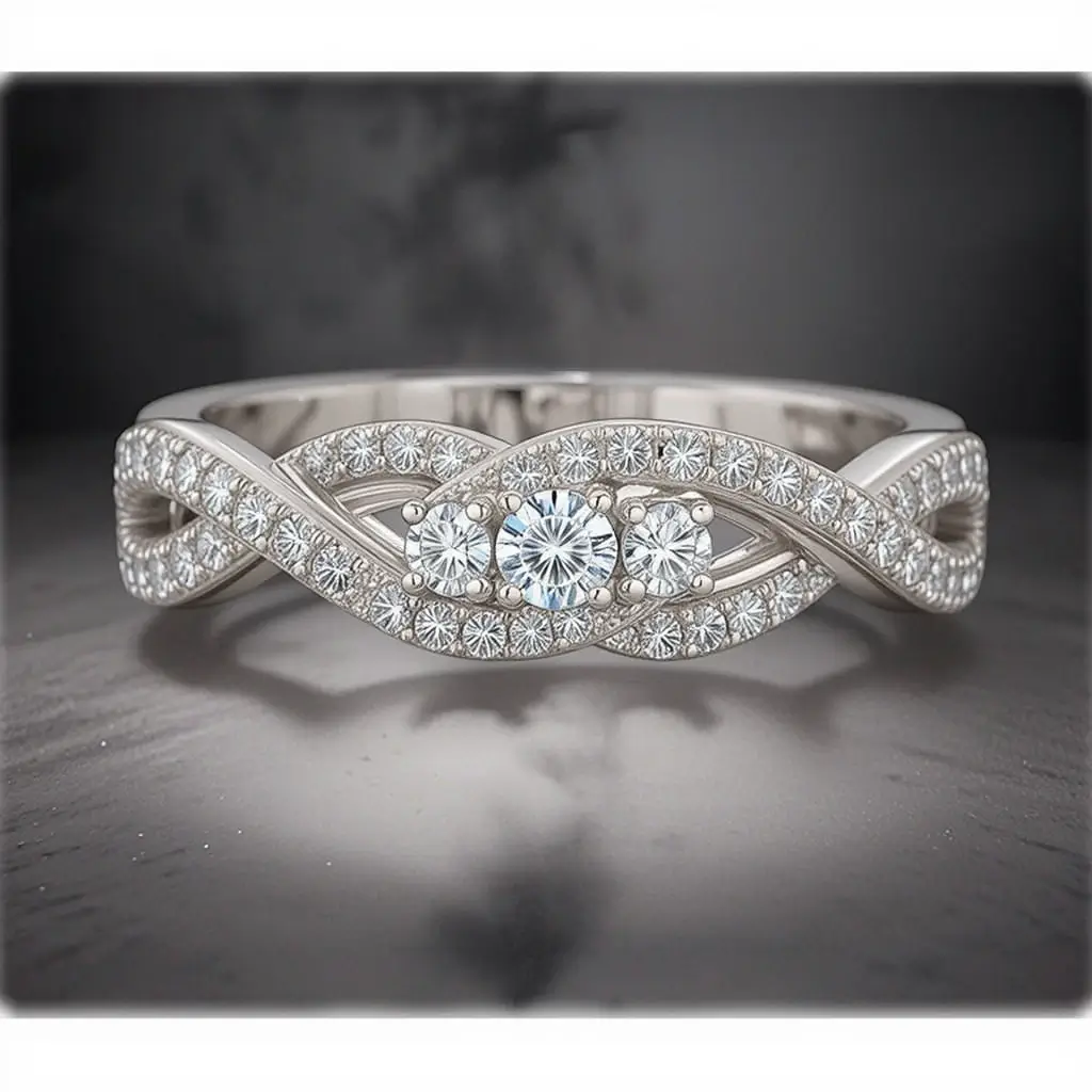Twisted Diamond Band