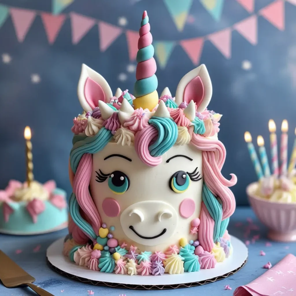 Unicorn Themed Cake
