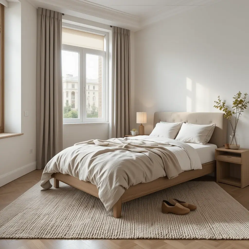 Use Neutral, Textured Rugs