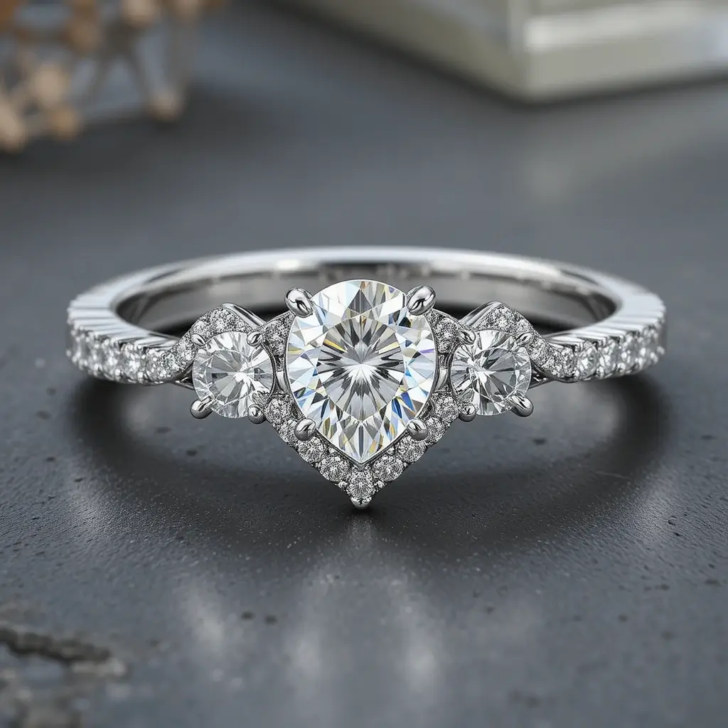 V-Shaped Diamond Band