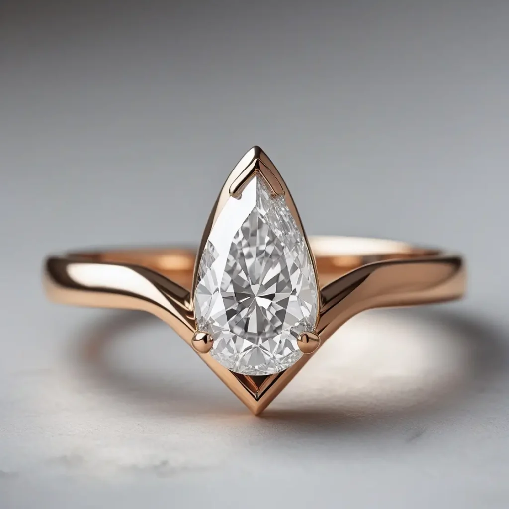 V-Shaped Wedding Band