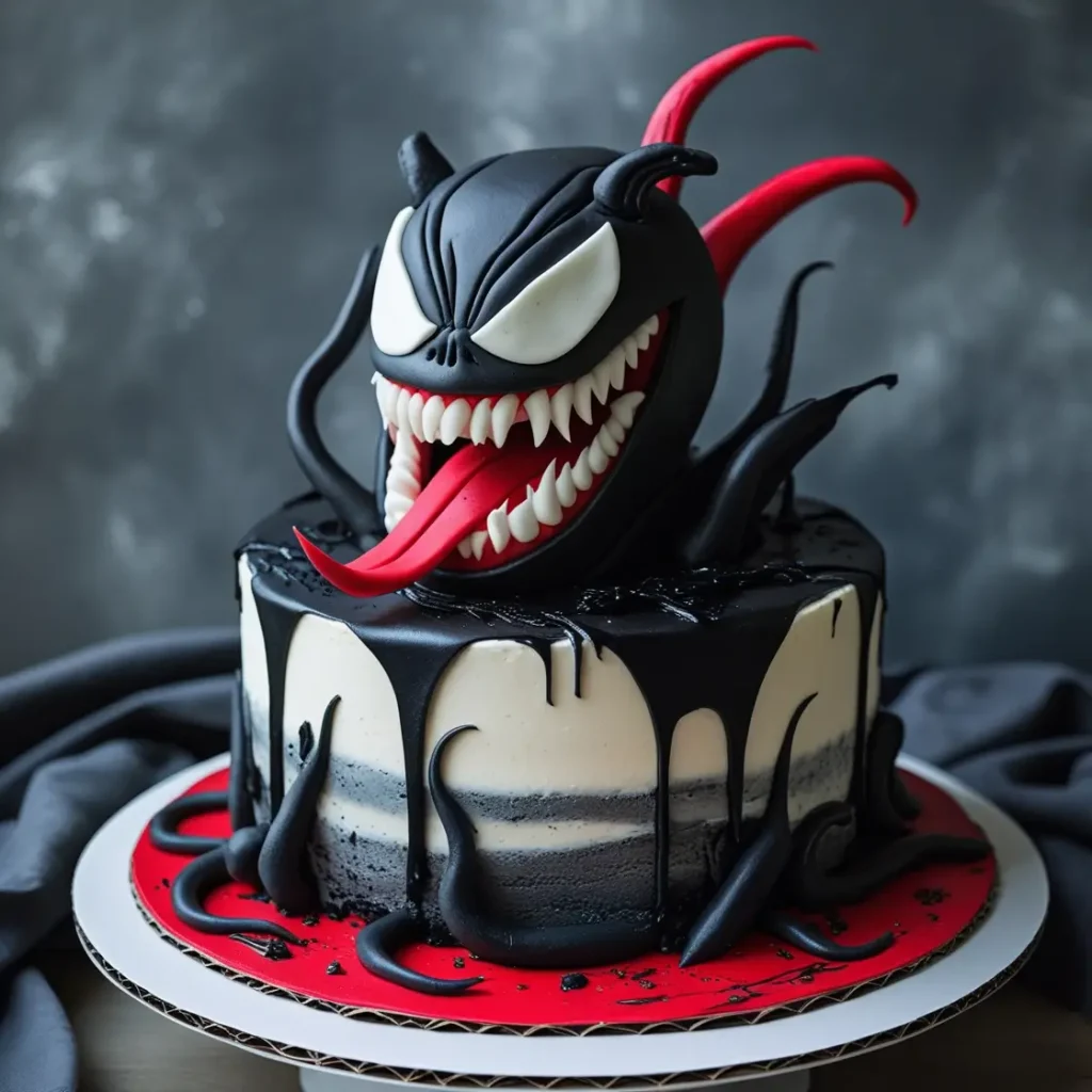 Venom Dark Hero Cake