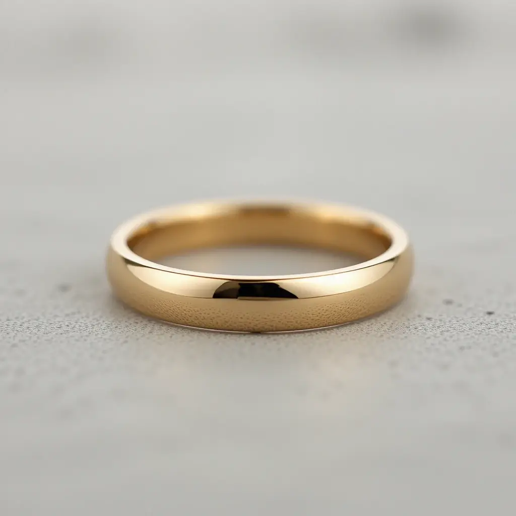 Vintage-Inspired Bezel Set Wedding Band