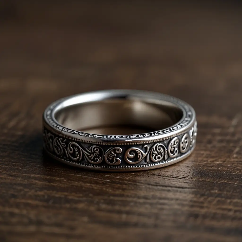 Vintage-Inspired Silver Band