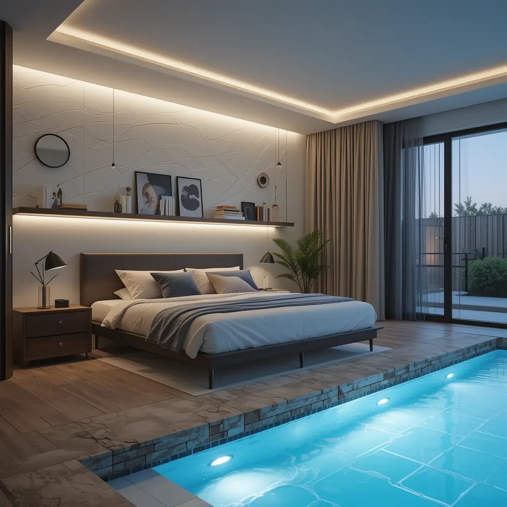 Wall-Mounted LED Strips for Seamless Design
