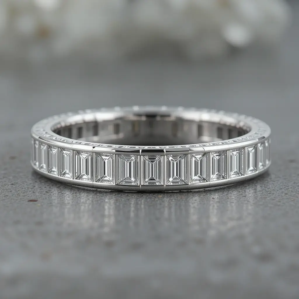. Baguette-Cut Diamond Band