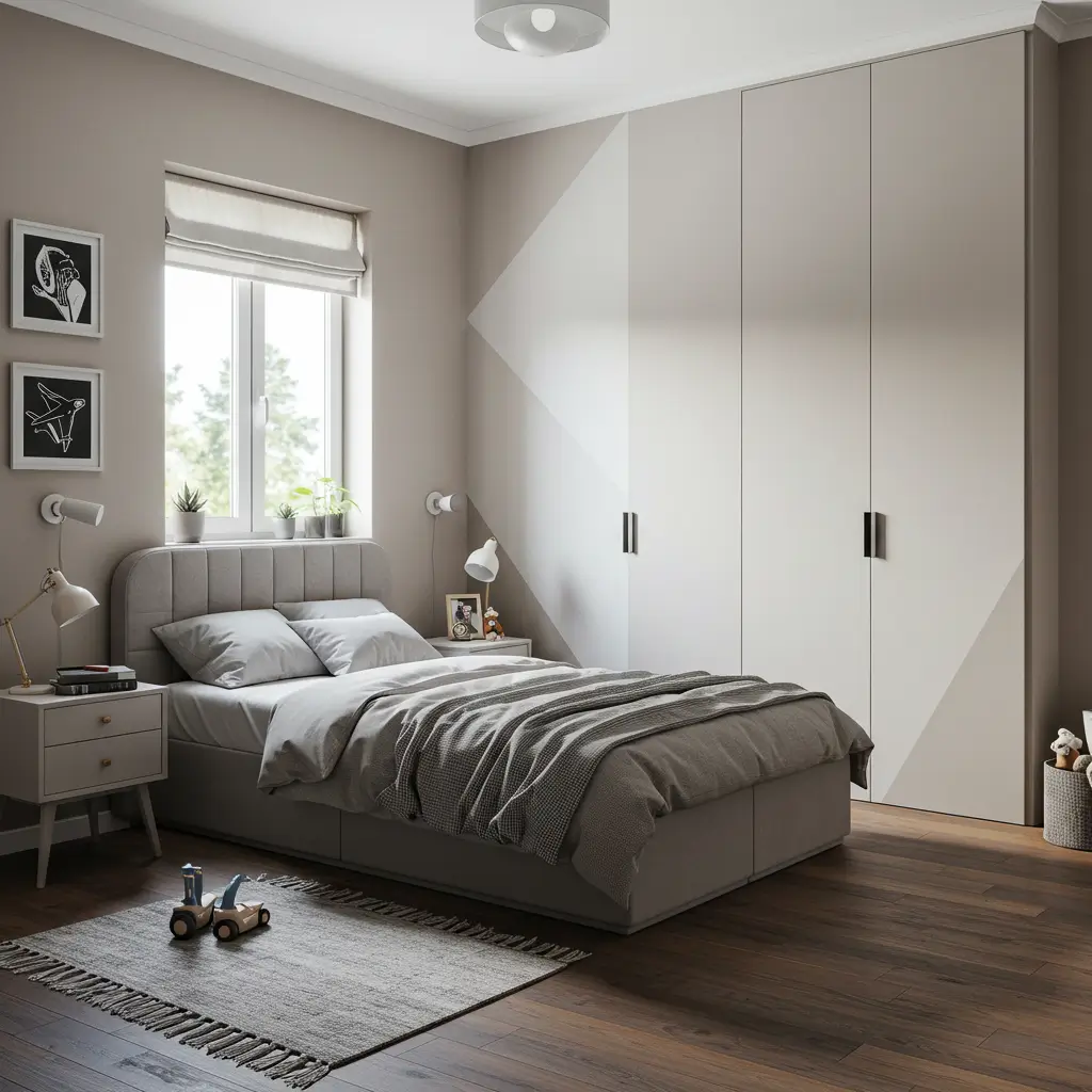 Accent Wall with Subtle Patterns