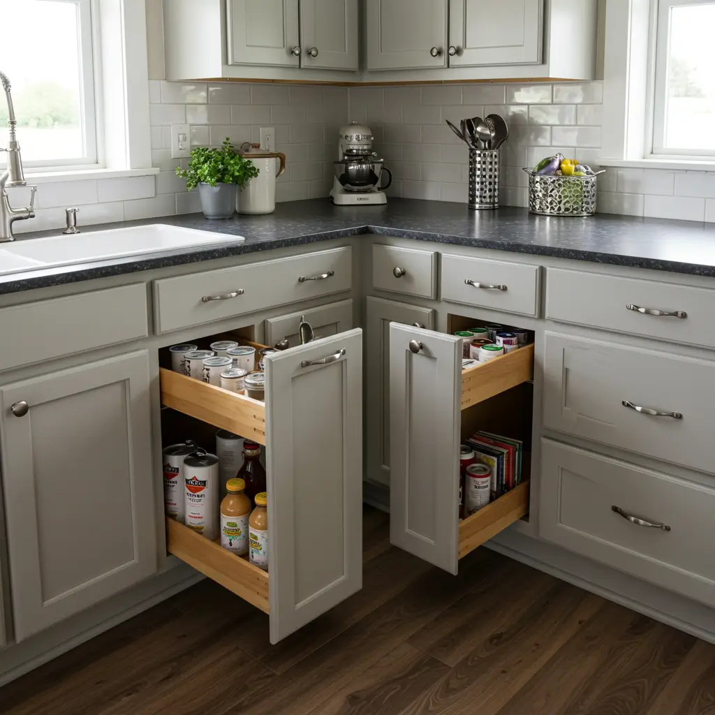Add Corner Drawer Cabinets