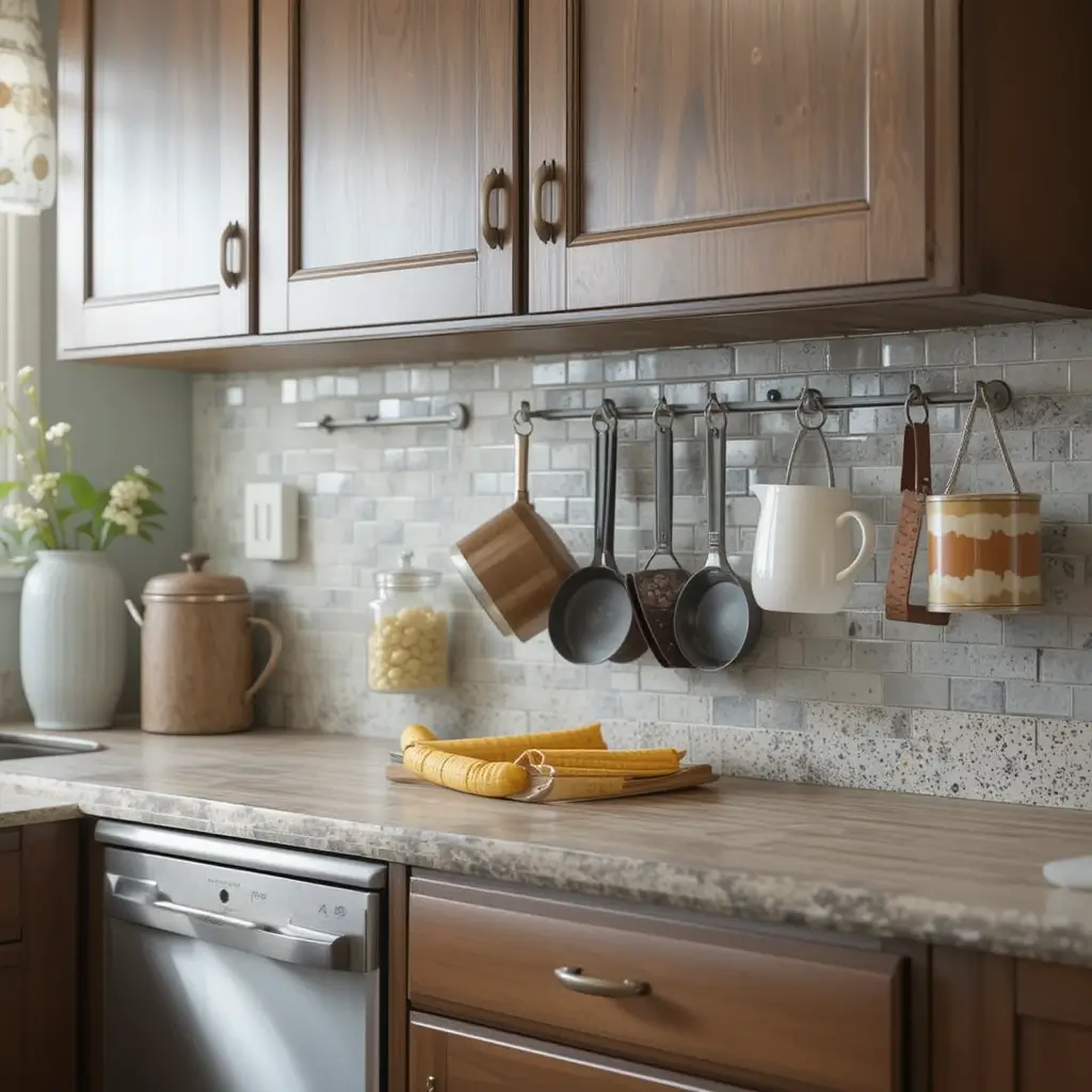 Add Hooks Under Cabinets