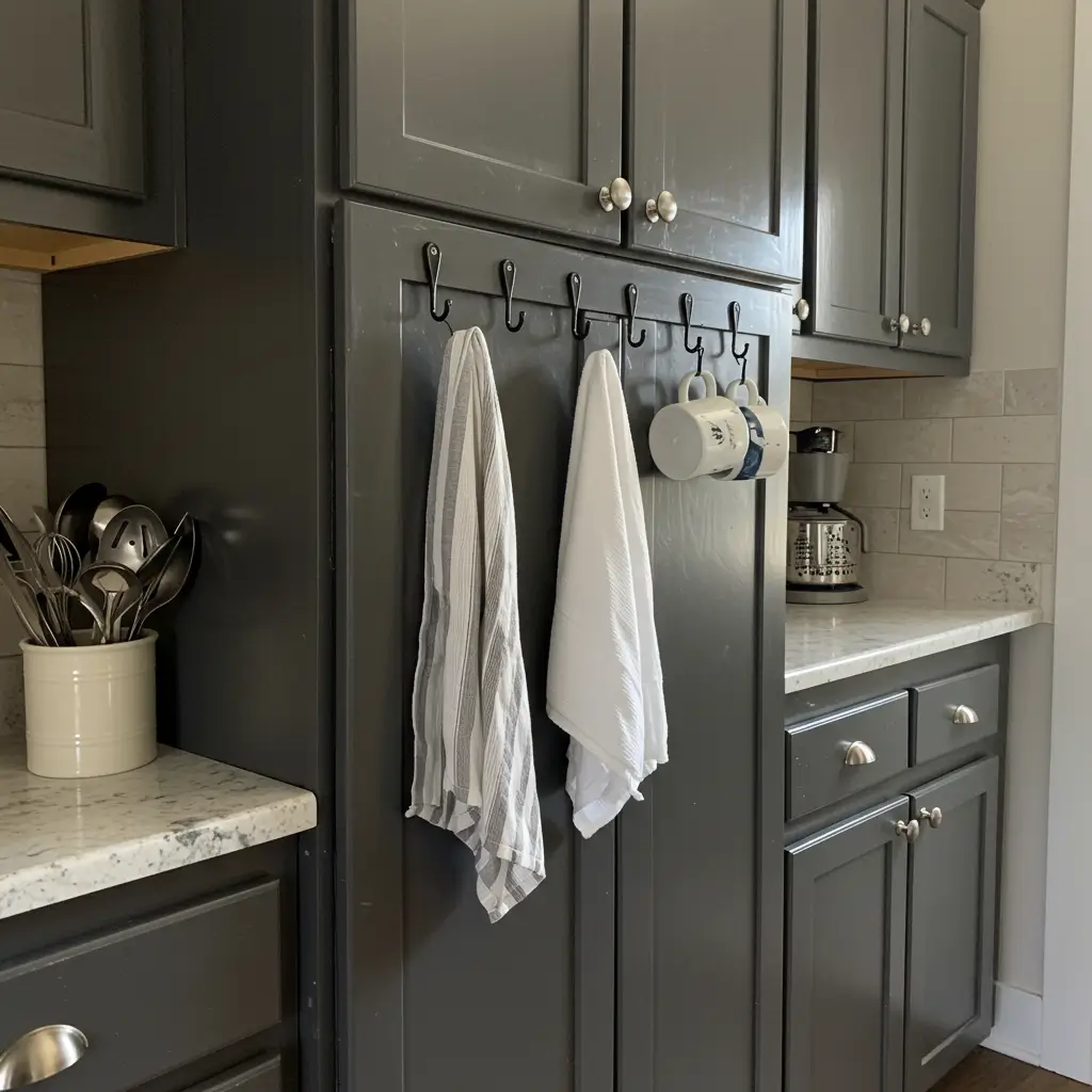Add Hooks to Cabinet Sides