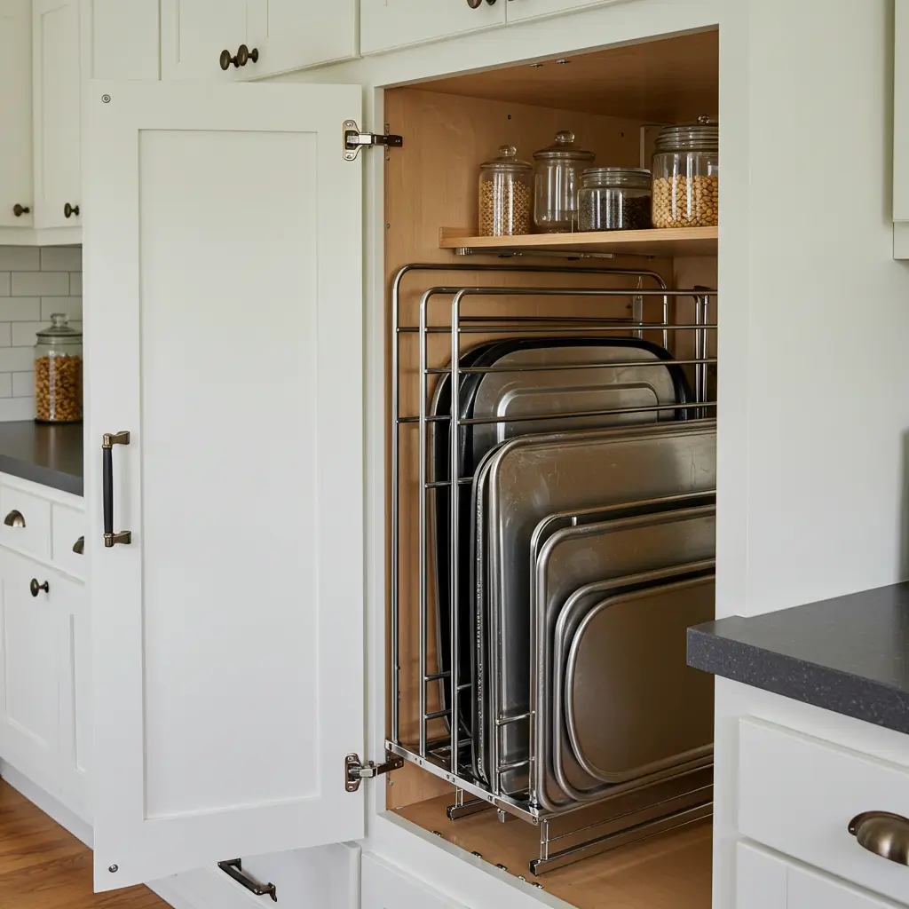Add a Baking Sheet Organizer