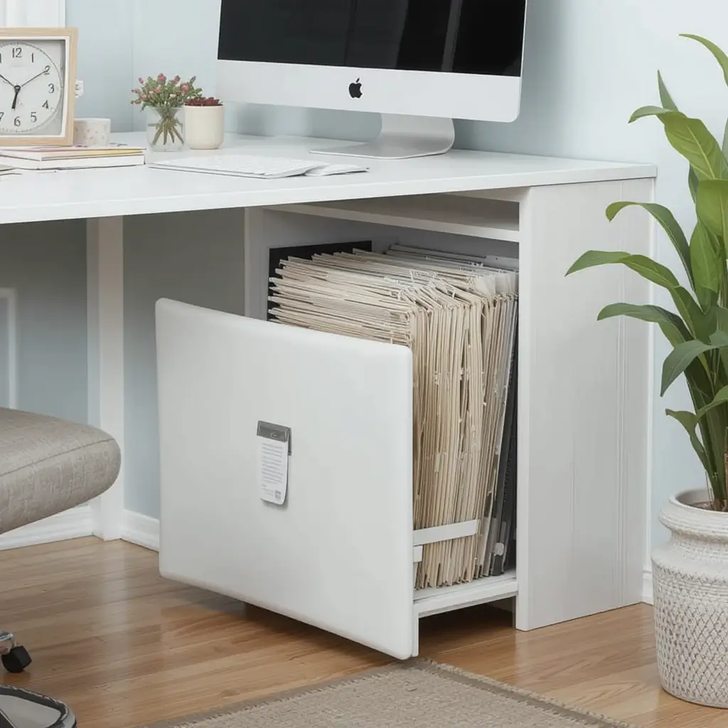 Add a Compact Filing Cabinet