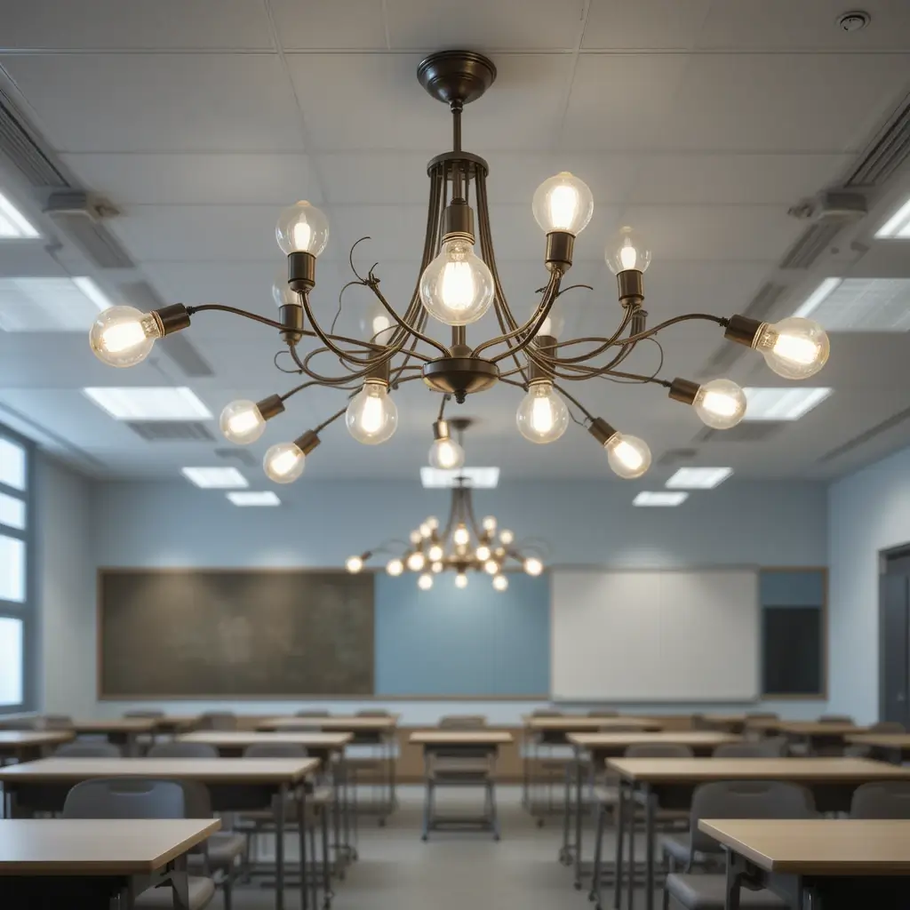 Adjustable Classroom Chandeliers